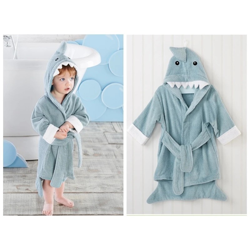 Baby Sleep Suit - القطن الطفل رداء منشفة استحمام الكرتون