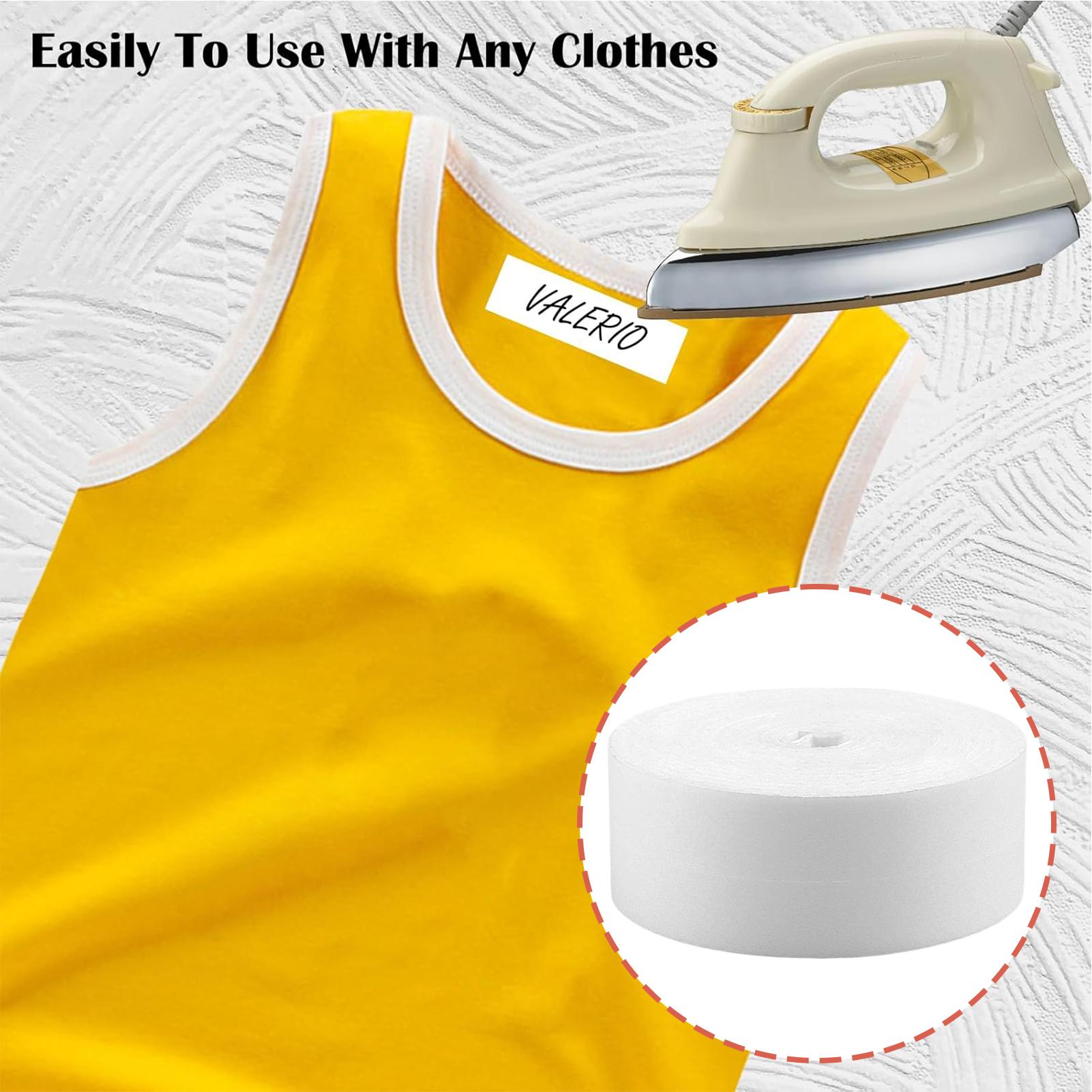 Baby Clothing Names - ملصقات قماشية طويلة الأمد للملابس، قابلة