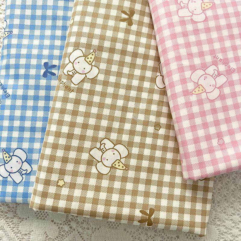 Baby Clothing Made In Usa - قماش قطني 100% بنقشة الفيل الصغير