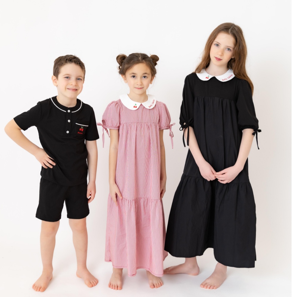 Baby Clothing Night - مجموعة AP SS26 Friday Night Pinstripe