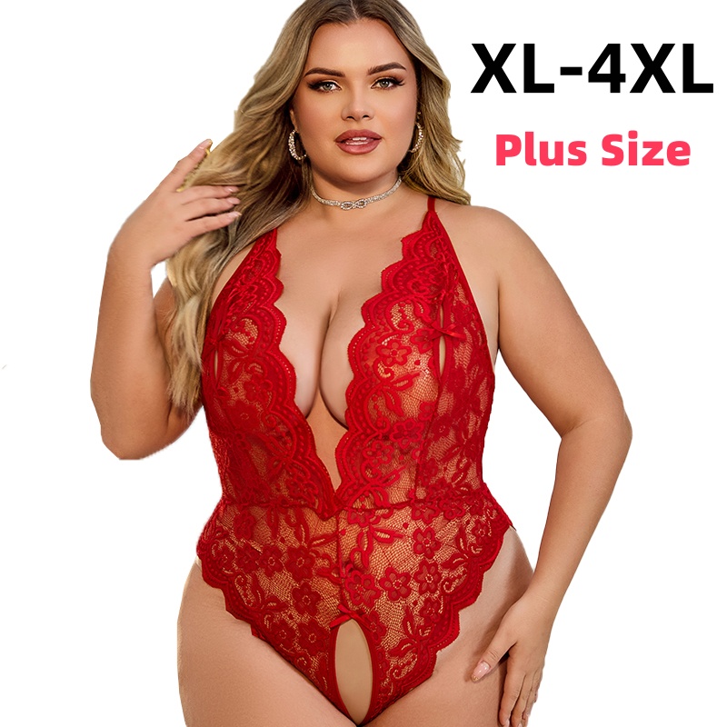 Baby Clothing Night - XL-4XL Crotchless الدانتيل ارتداءها مثير الصيف