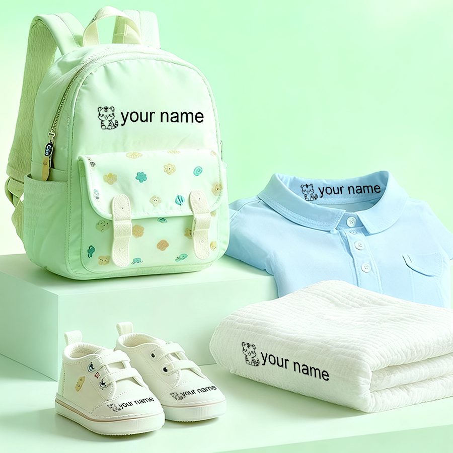 ختم اسم أطفال مخصص - ختم ملابس - مراجعة Baby Clothing Names وسعره