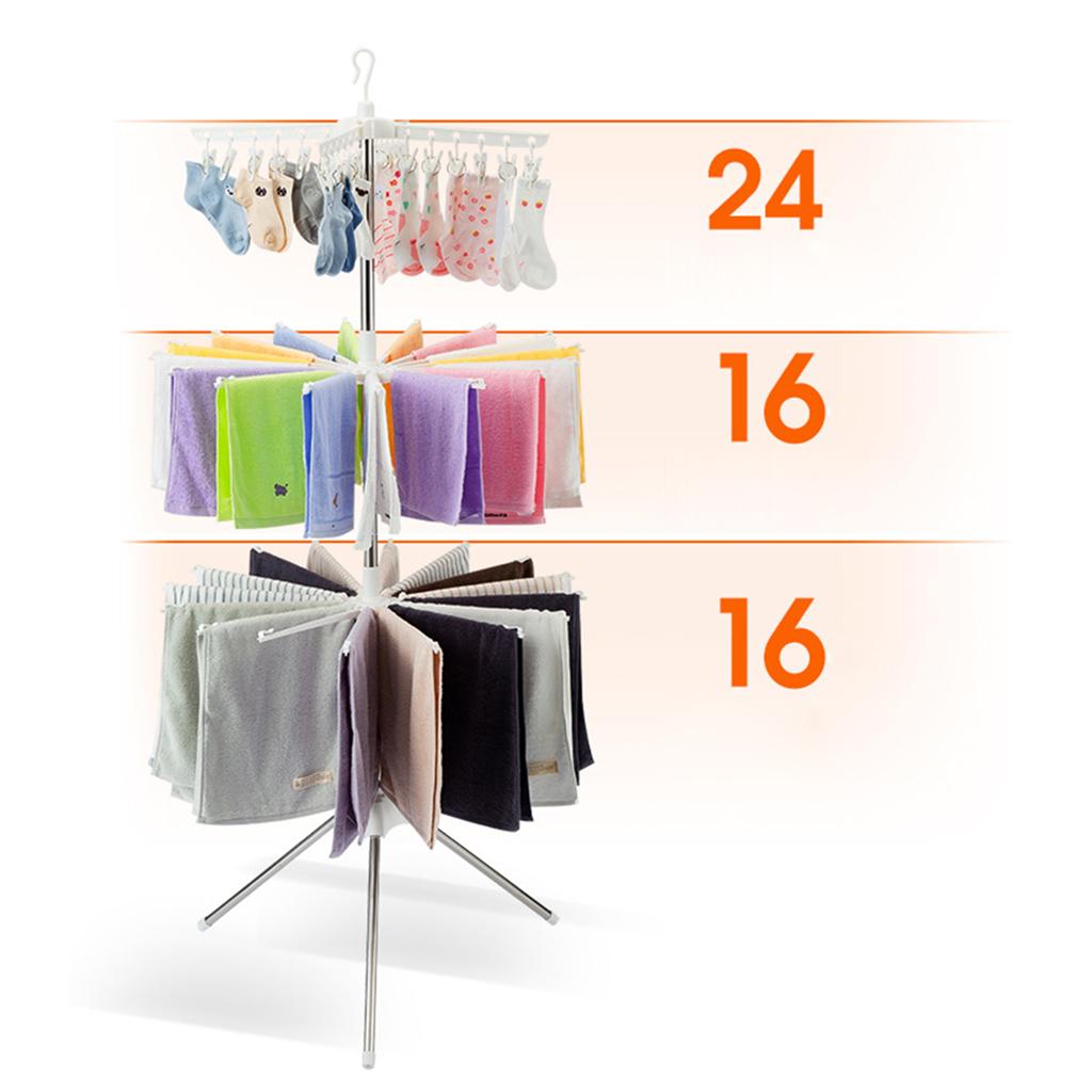 3 طبقات قابلة للطي تجفيف الرف  - مراجعة Baby Clothing Hangers وسعره