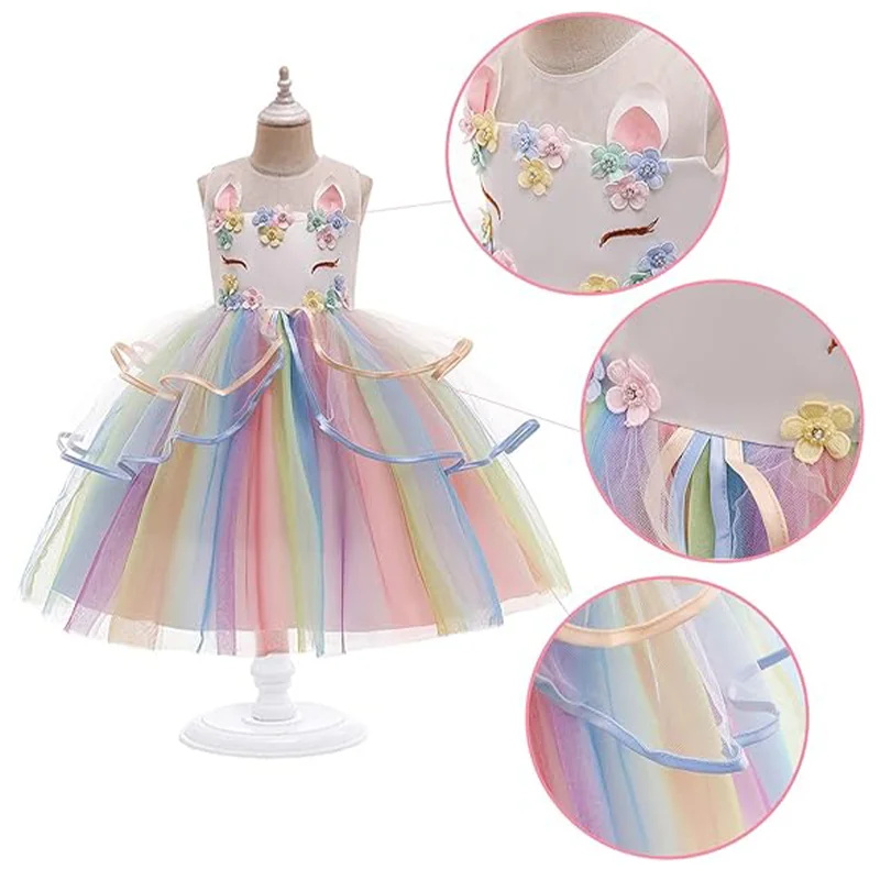 فستان الأميرة يونيكورن للأطفال - مراجعة Baby Clothing Sizes وسعره