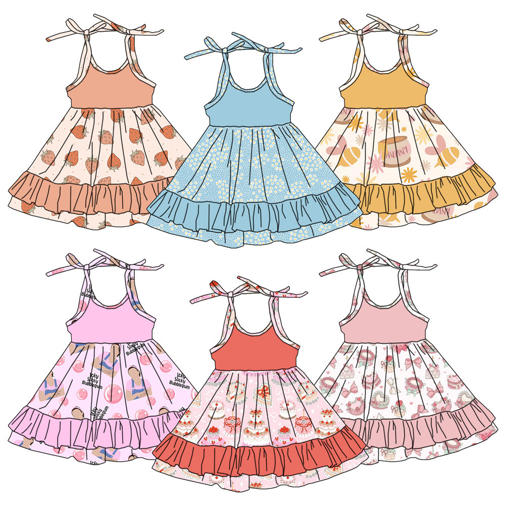 فستان بناتي صيفي بطبعة فراولة  - مراجعة Baby Clothing Layers وسعره