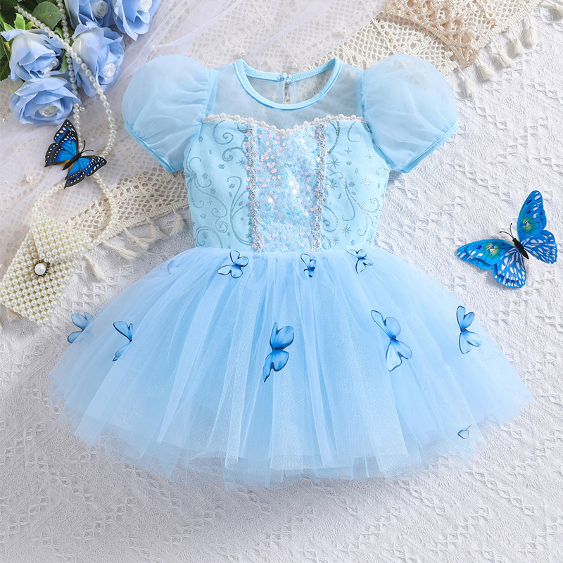 فستان رقص سندريلا للفتيات مزين - مراجعة Baby Clothing Sizes وسعره